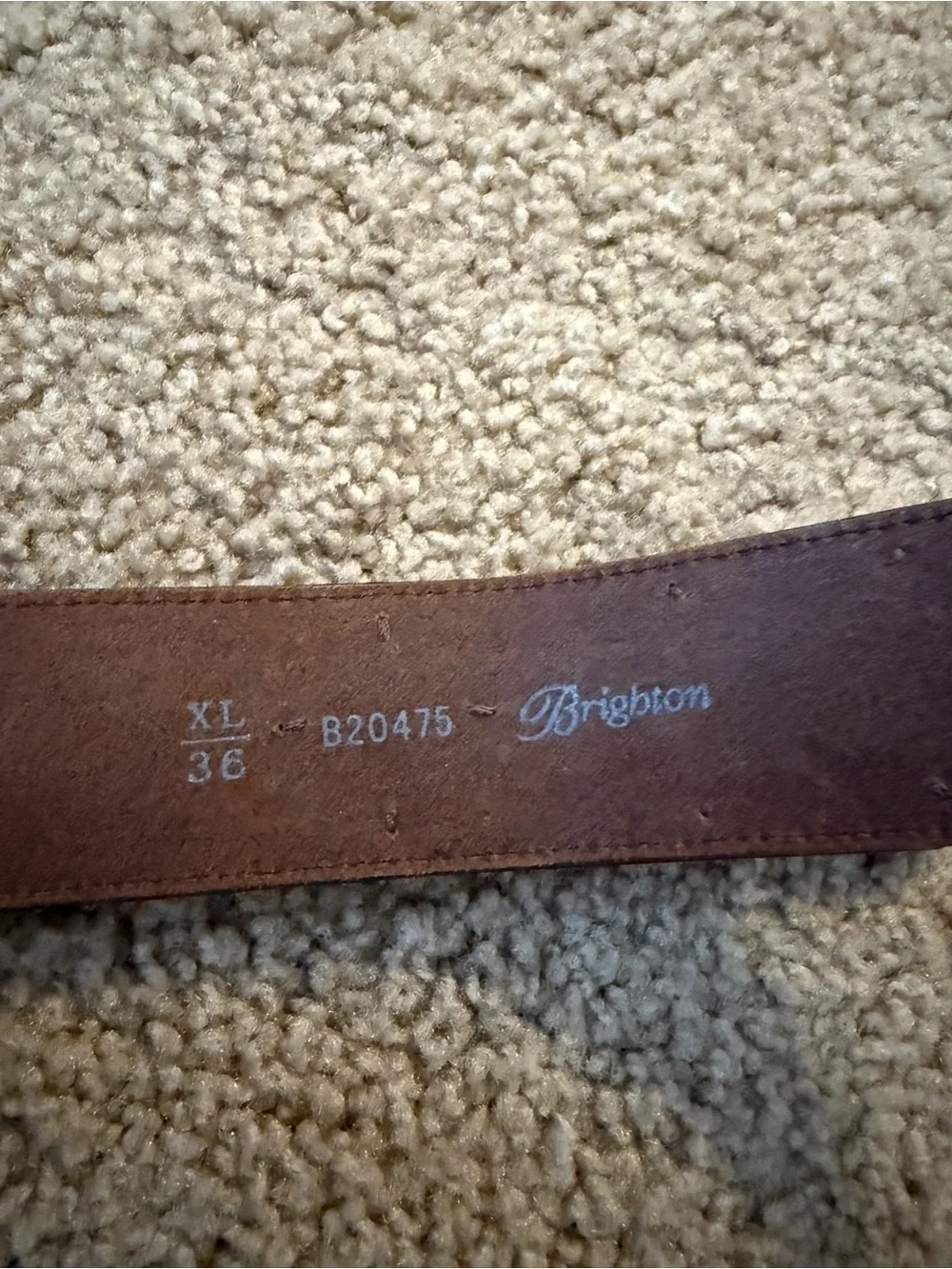 Brighton leather belt